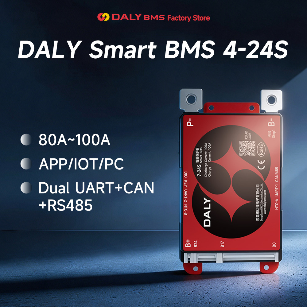 Lithium Battery 12V - DALY SMART BMS LFP 4S 7S