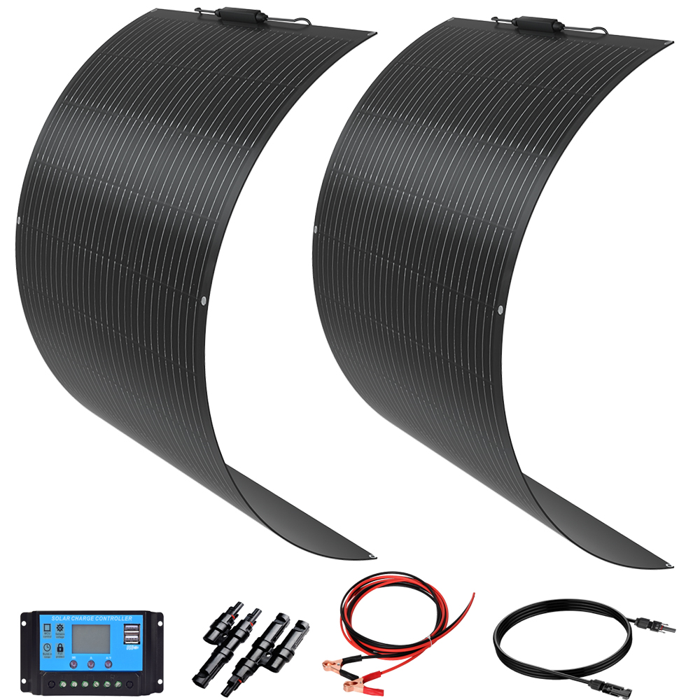 Solar Panel 200W - 200W 12V Flexible Solar Panel 2x100W