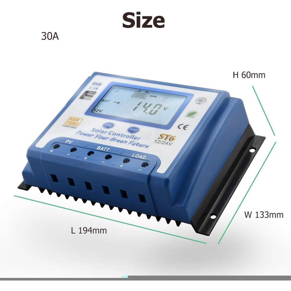 60A Solar Charge Controller 12 - Solar Panel 评论和价格
