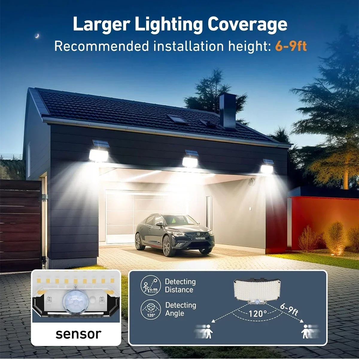 234LED Solar Outdoor Lights Mo - Solar Lamp 评论和价格
