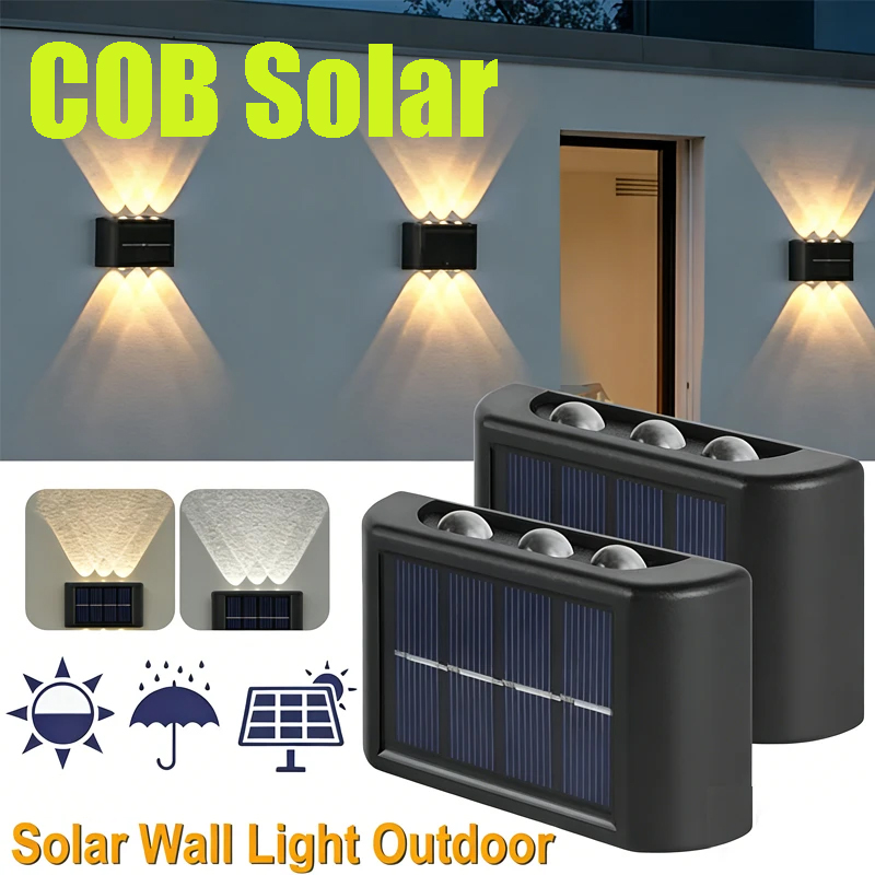 COB Solar Wall Lamp Outdoor Wa - Solar Lamp 评论和价格