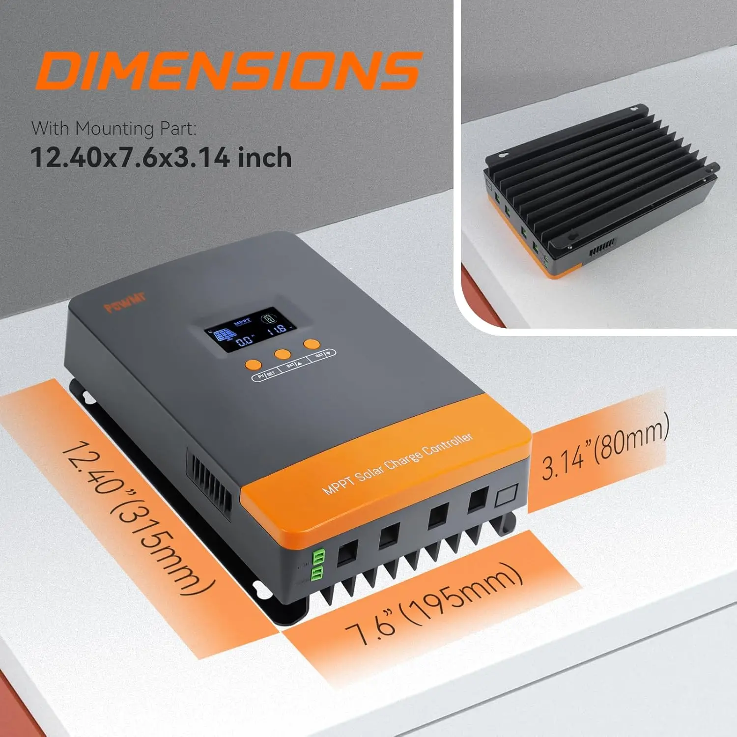 PowMr Hot Sale 12V 24V 48V Bat - Charge Controller Solar 评论和价格