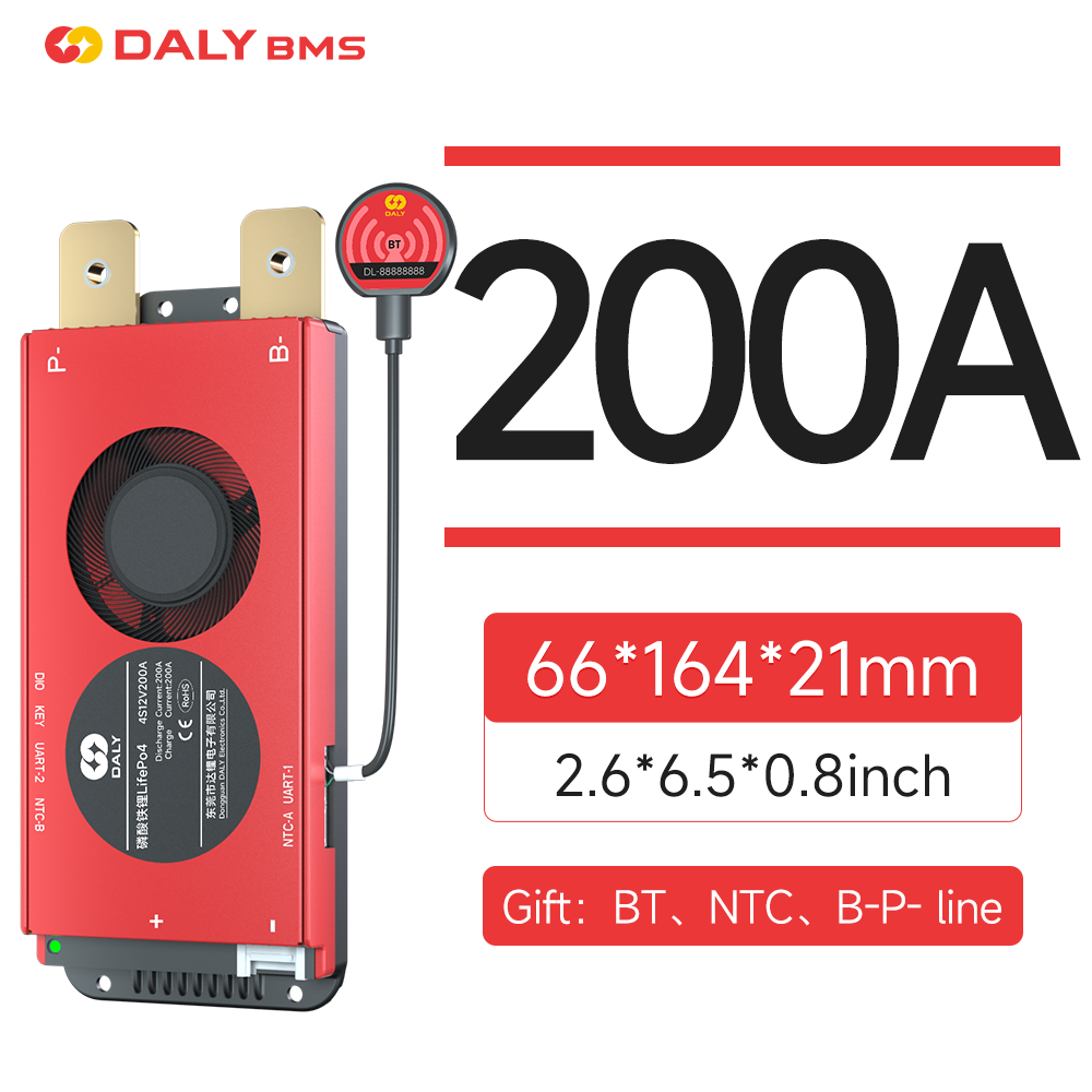 Daly BMS 200A LiFePo4 4S 12V 1 - Lithium Battery 12V 评论和价格